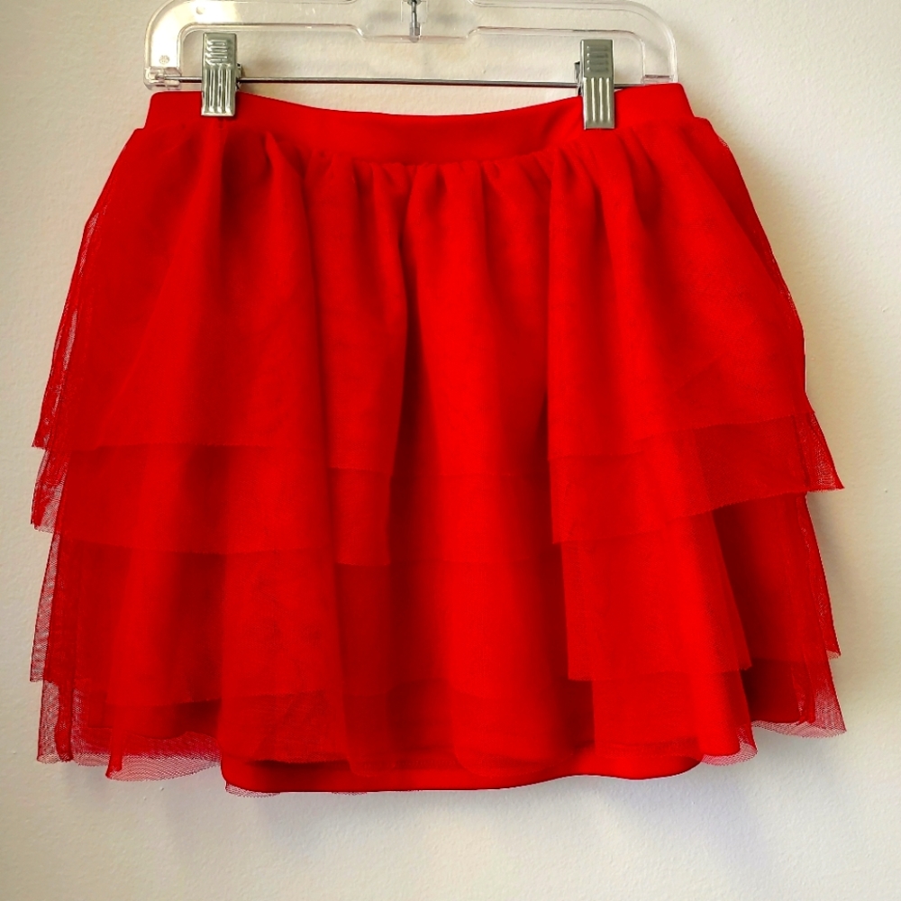 Circo Girls Red Ruffle Skirt  - Picture 2 of 5